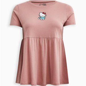 NWT- Torrid Hello Kitty Babydoll Top Size 1